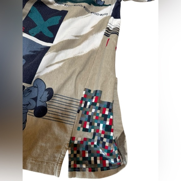 Disney Gray and Black Casual Button Down Shirt - Picture 17 of 17